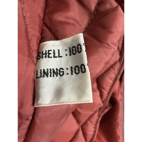 Vintage Saxony Genuine Leather Jacket Men 40 Maroon Quilted Lined Retro - Picture 11 of 16